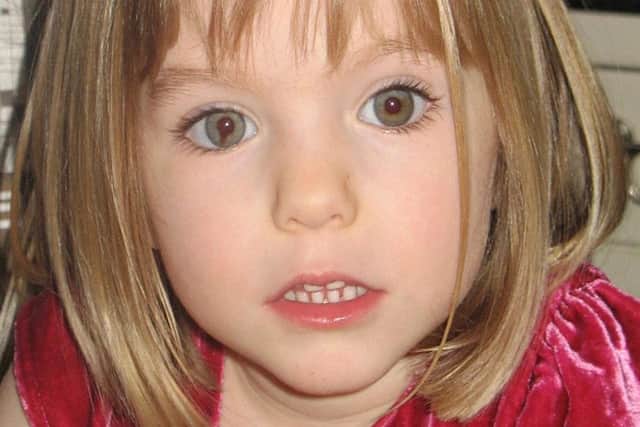 Madeleine McCann. PIC: PA