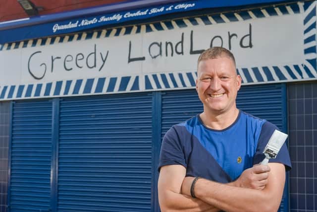 Mark renamed his business Greedy Landlord