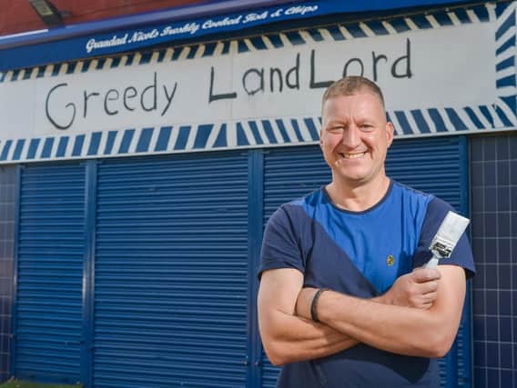Mark renamed his business Greedy Landlord