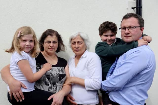 The family who raised the issues with their neighbour in Leeds
