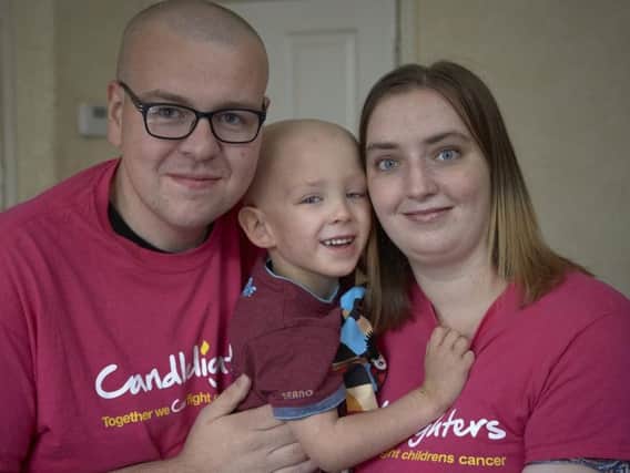 The five-year-old boy has testicular cancer