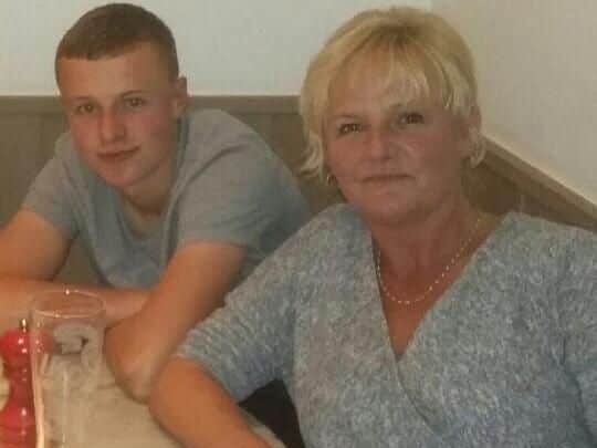 Jill Walshaw pictured with son Matty.