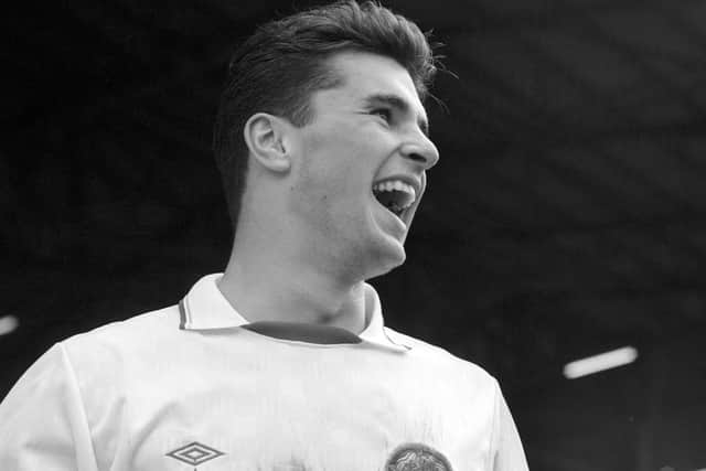 Gary Speed during his Leeds United days