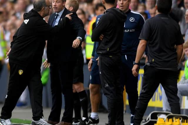 Marcelo Bielsa has refused to respond to Neil Harris comments over Leeds United's celebrations on Saturday.