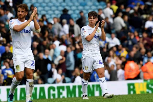 Gaetano Berardi and Jamie Shackleton are 'close' to a return to action for Leeds United. PIC: Jonathan Gawthorpe