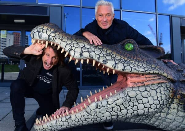 Martin Kemp and Milton Jones in Leeds to promote 'Peter Pan - The Arena Adventure' at Leeds First Direct Arena.