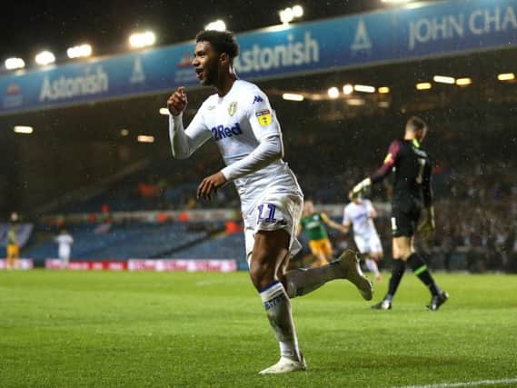 Tyler Roberts scored his first ever goals for Leeds last night