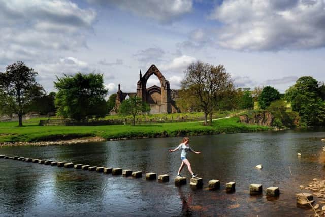 The stepping Stones at Bolton Abbey. PIC: Simon Hulme