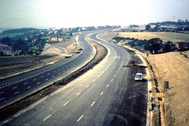 September 1968: The nearly finished motorway.