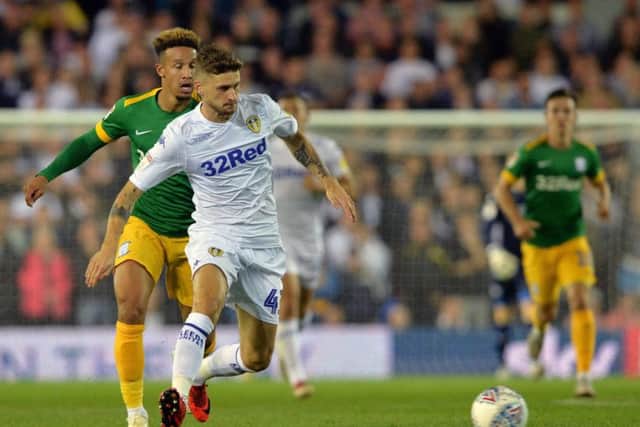 EXTRA BOOST: For Leeds United's Polish international midfielder Mateusz Klich, pictured during Tuesday night's 3-0 win against Preston North End. Picture by Bruce Rollinson.