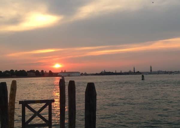 Sunset over Venice.