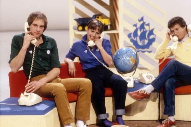 Simon Groom, Sarah Greene & Peter Duncan.  Picture: BBC