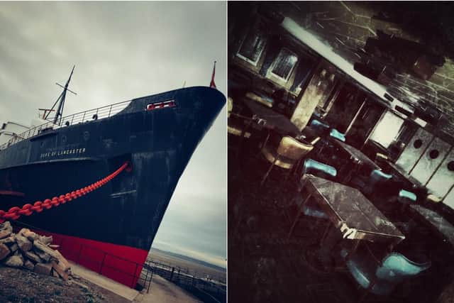 The inside of the zombie ship
