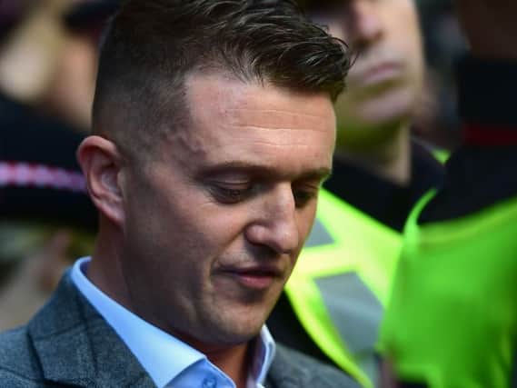 Former English Defence League (EDL) leader Tommy Robinson arrives at the Old Bailey where he is accused of contempt of court. He is alleged to have committed contempt of court by filming people in a criminal trial and broadcasting footage on social media. Photo: PA