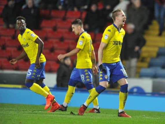 Pontus Jansson celebrates Leeds United's winner on their last visit to Blackburn Rovers in 2017. Leeds have received a 6,800 ticket allocation for next month's trip to Ewood Park - but strike action on the railways could cause chaos.