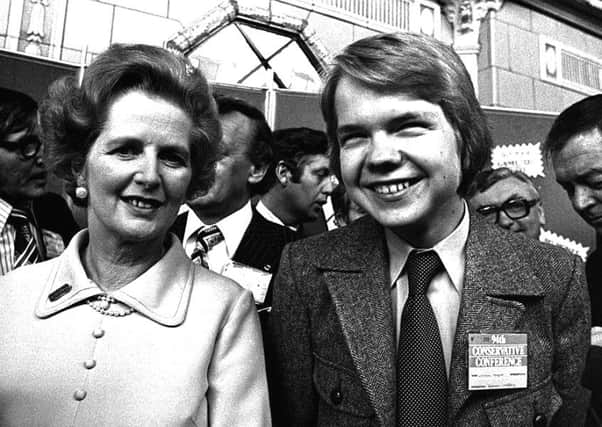 PA Library picture dated October 1977 of Conservative party leader Margaret Thatcher with 16yr old Rother Valley schoolboy, William Hague, after he received a standing ovation from delegates at the Tory party conference in Blackpool.