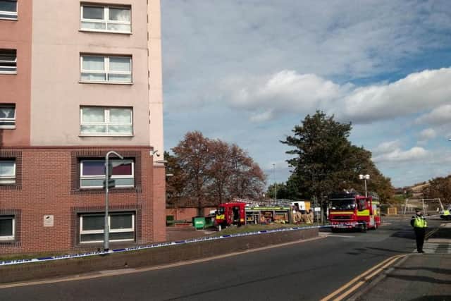 Several fire crews and teams of emergency services attended the fire at Cottingley Towers.