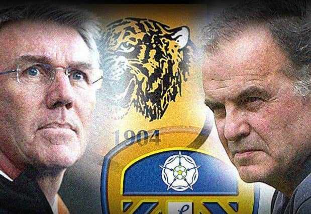 Nigel Adkins hosts Marcelo Bielsa.