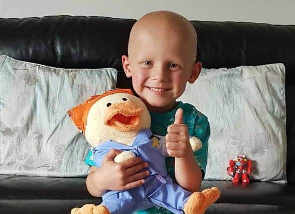 Leeds United fan Toby Nye, 5, has now been diagnosed with a brain tumour