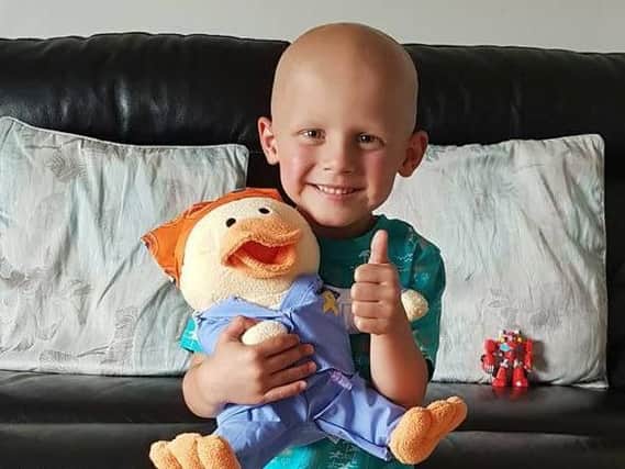 Leeds United fan Toby Nye, 5, has now been diagnosed with a brain tumour