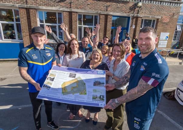 Members of OPAL pictured back in May with Leeds Rhinos players Liam Sutcliffe and Brett Delaney with the Lord Mayor of Leeds Coun Jane Dowson, Ailsa Rhodes, centre manager, Isabel Swift, from Lemon Balm at the launch of plans for the grounds of the new Welcome In.