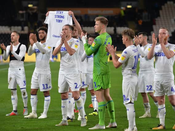 Leeds United's players pay tribute to young fan Toby Nye.
