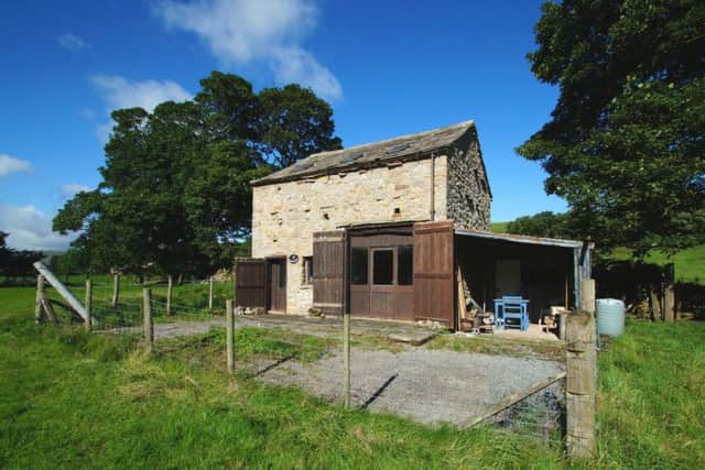 The rare and possibly one-off hobby barn near Thoralby in the Yorkshire Dales.