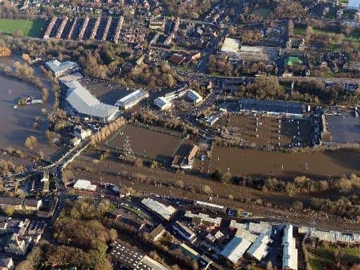 The Kirkstall Road area of Leeds after the Boxing Day 2015 floods