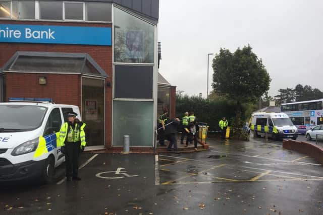 Police have been called to an armed robbery at Yorkshire Bank in Moortown Leeds. Photo: Steve Riding