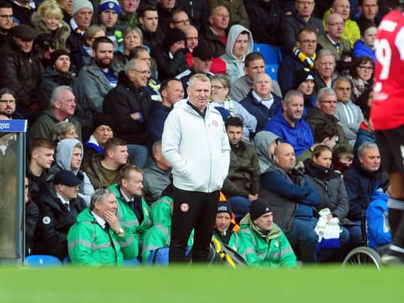 Brentford manager Dean Smith on the touchline during a 1-1 draw with Leeds United on Saturday.