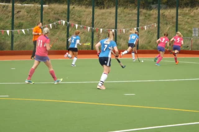 Action from Leeds Ladies v Sutton Coldfield. PIC: Dave Taylor