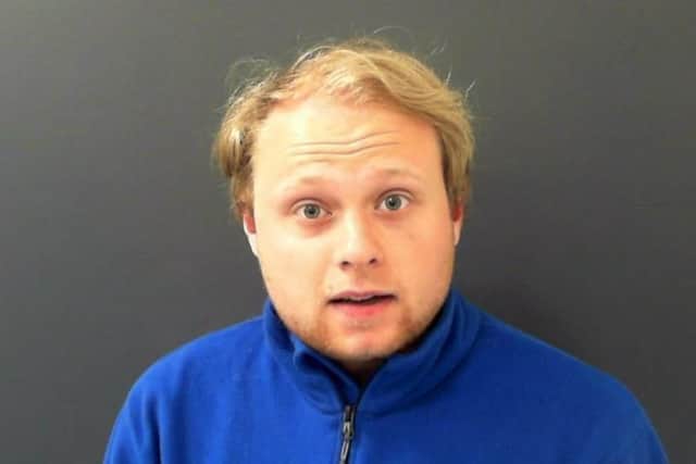 Matthew Sargeant, 23, from Harrogate, posed as a teenage girl on Skype and Facebook to lure the young boys into histrap, York Crown Court heard.
Pictured: Matthew Peter Sargeant