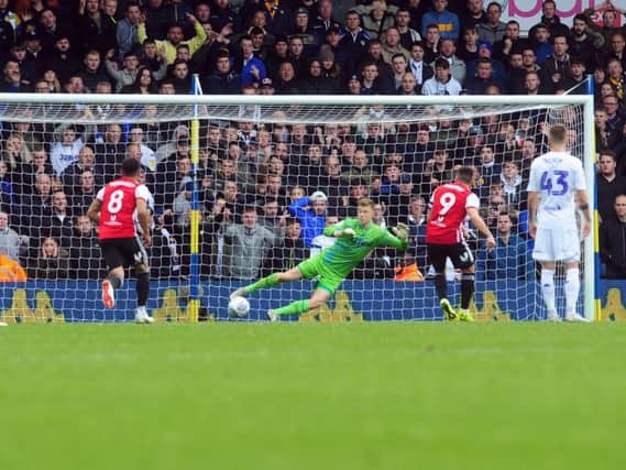 Brentford take the lead against Leeds United from the penalty spot at Elland Road.