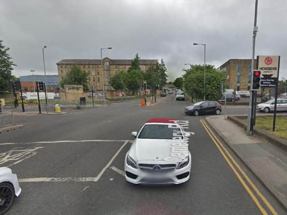 The pedestrian was knocked down in Cemetery Road in Bradford. Picture: Google