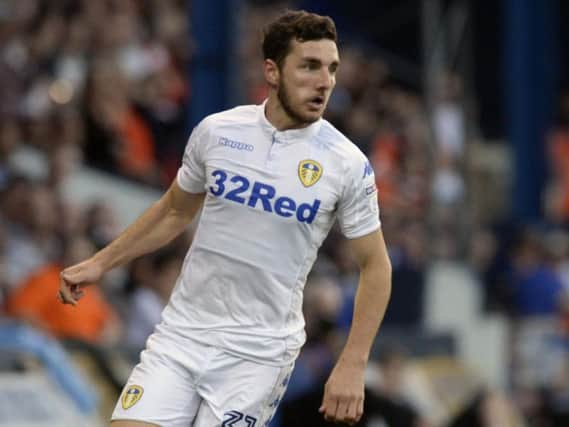 Leeds United defender Lewie Coyle in action for the Whites.