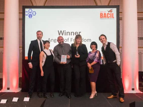 Angels of Freedom won the Outstanding Contribution trophy at the BACIL Awards.