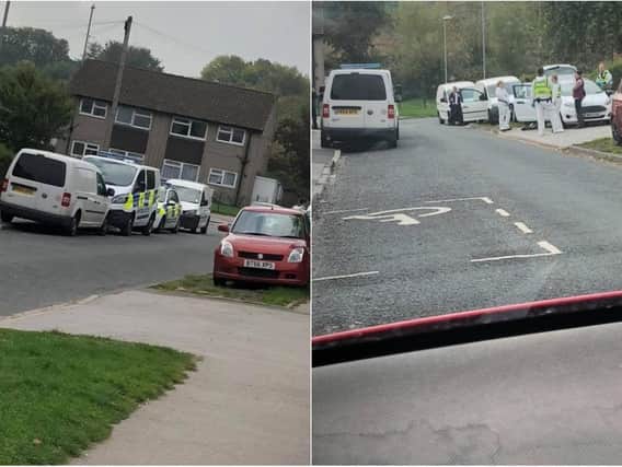 Police at the scene in Tong Way, Wortley. Photos sent in to Leeds Crime & Incidents on Facebook
