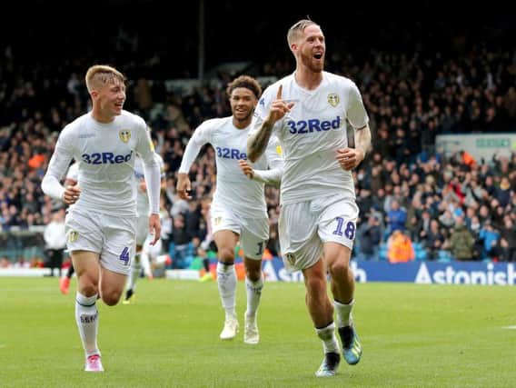 Leeds United defender Pontus Jansson after scoring the equaliser in Saturday's 1-1 draw with Brentford. Jansson is at risk of FA action over his post-match comments.