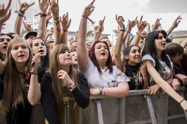 The crowd  at a previous Slam Dunk Festival in Leeds.
