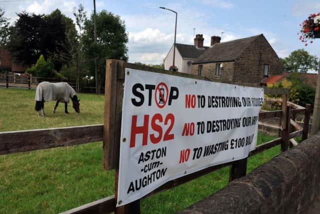 There has been widespread opposition to the new HS2 route through Yorkshire. Picture: Tony Johnson