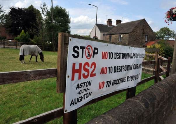 There has been widespread opposition to the new HS2 route through Yorkshire. Picture: Tony Johnson