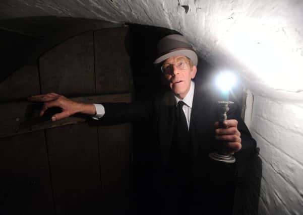 Ken Goor, who has led tours around Leeds for over 25 years, as he is running two special Halloween ghost tours of Leeds on Thursday and Friday.   276 October 2014.  Picture Bruce Rollinson
