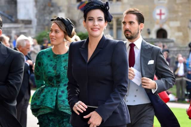 Liv Tyler arrives for the wedding of Princess Eugenie to Jack Brooksbank. PIC: PA