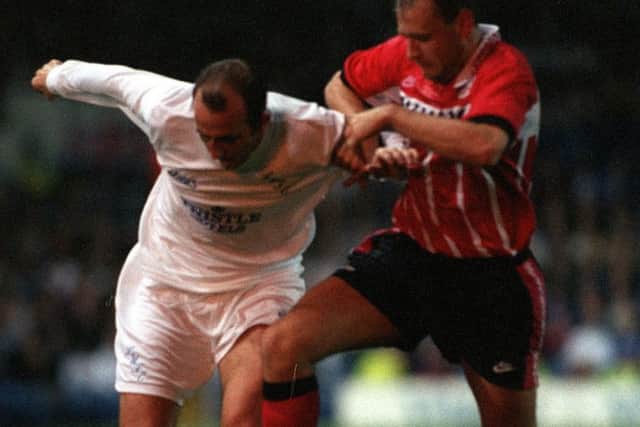 Gary McAllister in action against PSV Eindhoven in 1995.