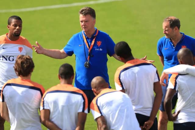 Manager Louis van Gaal is another said to have been an influence on Marcelo Bielsa. Picture: Mike Egerton/PA