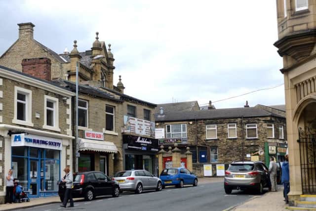 Shops in Cleckheaton.