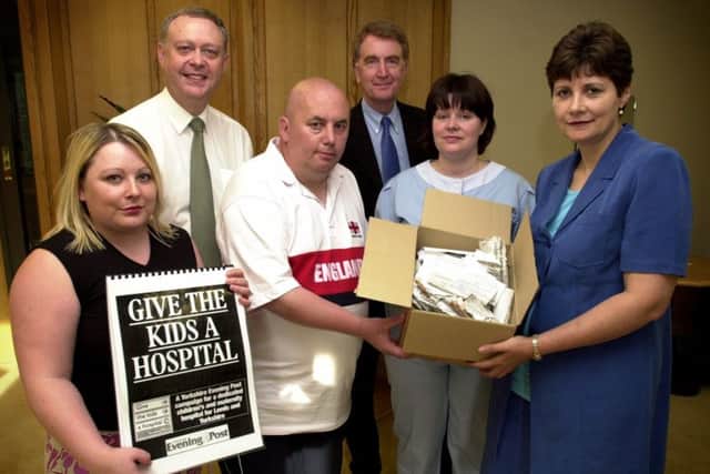 PRESSURE: A delegation from Leeds meets Health Minister Melanie Johnson in 2004.