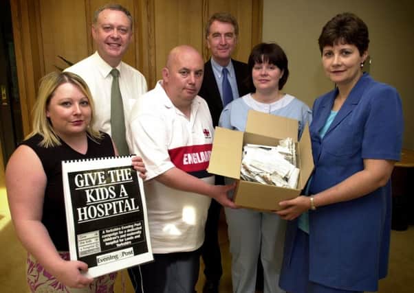 PRESSURE: A delegation from Leeds meets Health Minister Melanie Johnson in 2004.