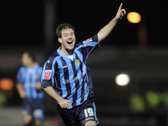 Ben Parker celebrates his first and only Leeds United goal during an FA Cup win at Northampton Town in 2008.