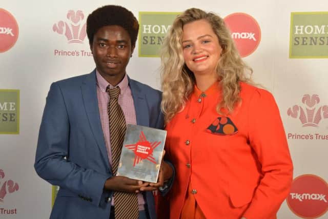 Abbas  with Nina Smith from Ascential at the awards ceremony.